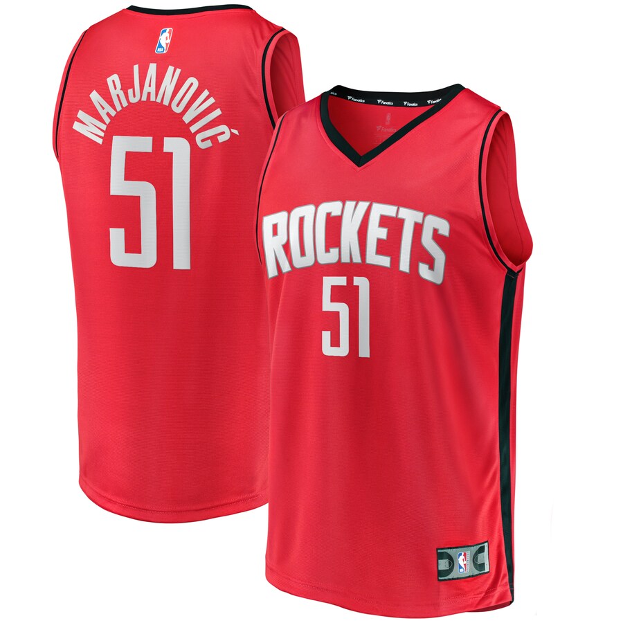 Youth Houston Rockets Boban Marjanovic Fanatics Red Fast Break Player Jersey - Icon Edition - Puhuasuan