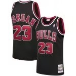 Men's Chicago Bulls Michael Jordan Mitchell & Ness Black 1997/98 Hardwood Classics Authentic Jersey - Puhuasuan
