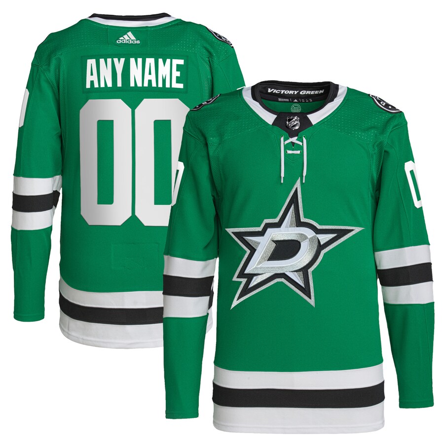 Men's Dallas Stars adidas Green Home Primegreen Authentic Pro Custom Jersey - Puhuasuan