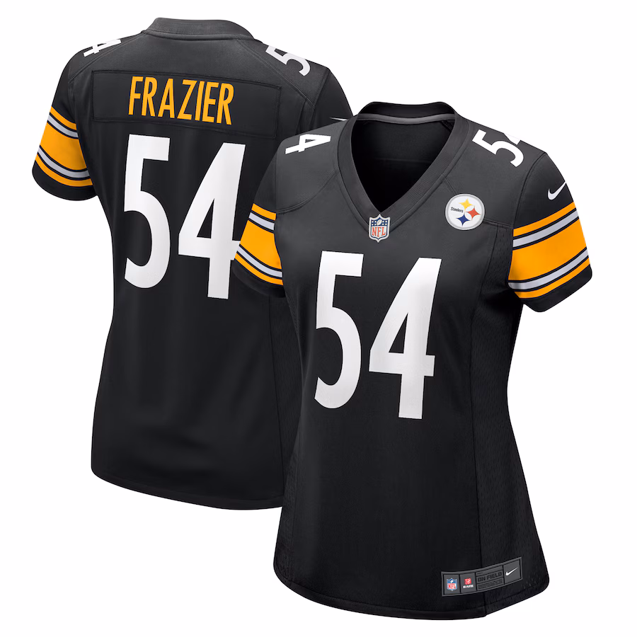 Women's Pittsburgh Steelers Zach Frazier Nike  Black  Game Jersey - Puhuasuan
