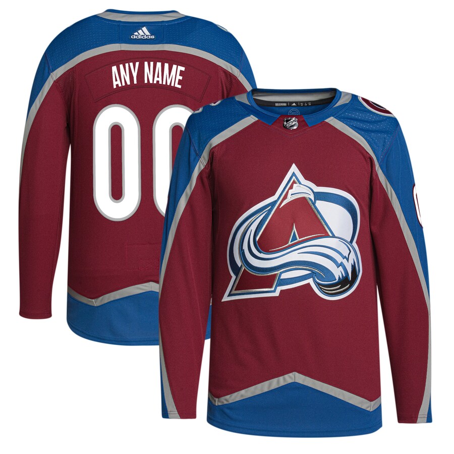 Men's Colorado Avalanche adidas Burgundy Home Primegreen Authentic Pro Custom Jersey - Puhuasuan