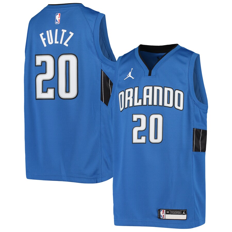 Youth Orlando Magic Markelle Fultz Jordan Brand Blue 2020/21 Swingman Jersey - Statement Edition - Puhuasuan