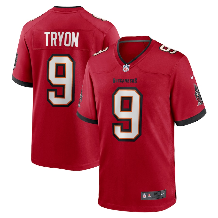 Men's Tampa Bay Buccaneers Joe Tryon Nike Red 2021 NFL Draft First Round Pick No. 32 Game Jersey - Puhuasuan