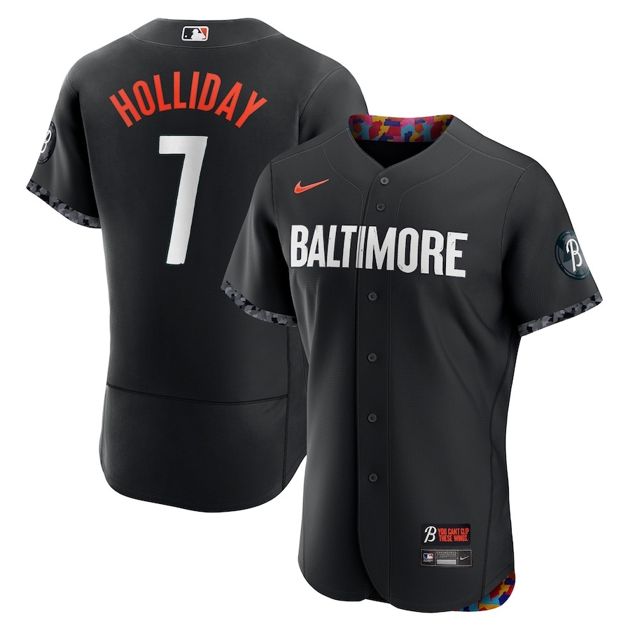 Men's Baltimore Orioles Jackson Holliday Nike Black City Connect Authentic Player Jersey - Puhuasuan