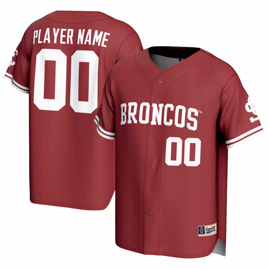 Santa Clara Broncos GameDay Greats Youth  NIL Pick-A-Player Softball Lightweight Jersey �?Maroon - Puhuasuan
