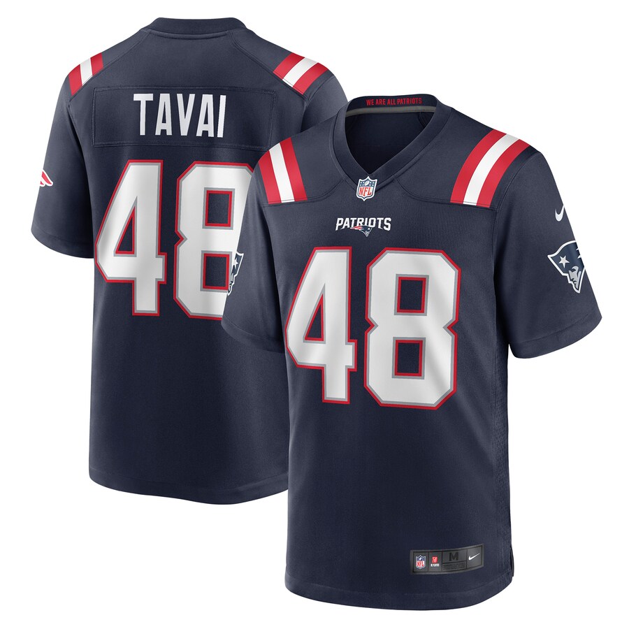 Men's New England Patriots Jahlani Tavai Nike Navy Game Player Jersey - Puhuasuan