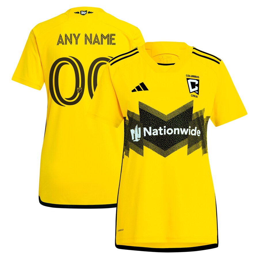 Women's Columbus Crew  adidas Yellow 2024 The Home Kit Replica Custom Jersey - Puhuasuan