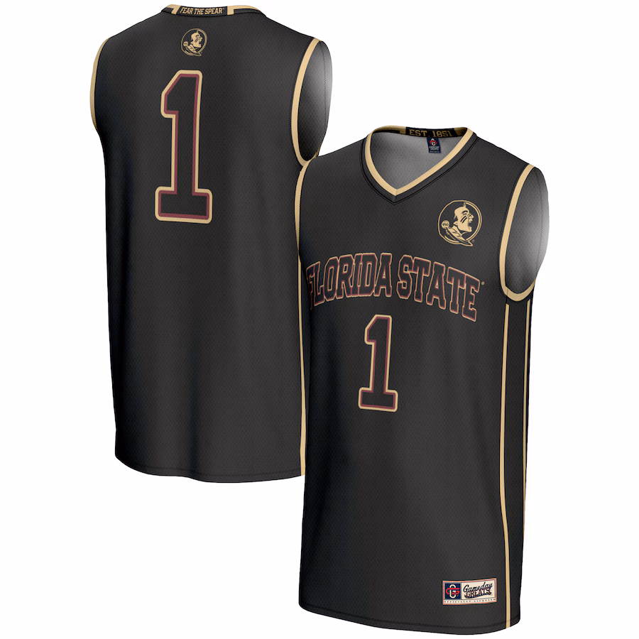 Youth GameDay Greats Black #1 Florida State Seminoles Lightweight Basketball Jersey - Puhuasuan
