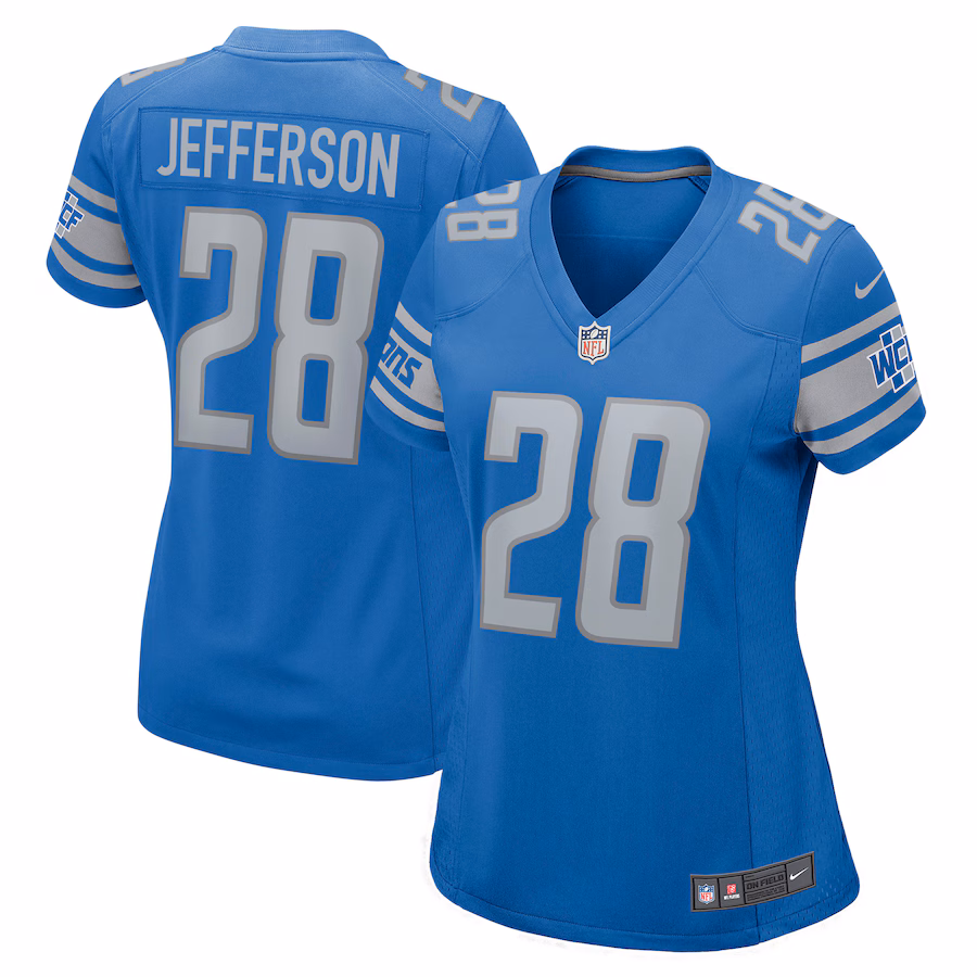 Women's Detroit Lions Jermar Jefferson Nike Blue Nike Game Jersey - Puhuasuan