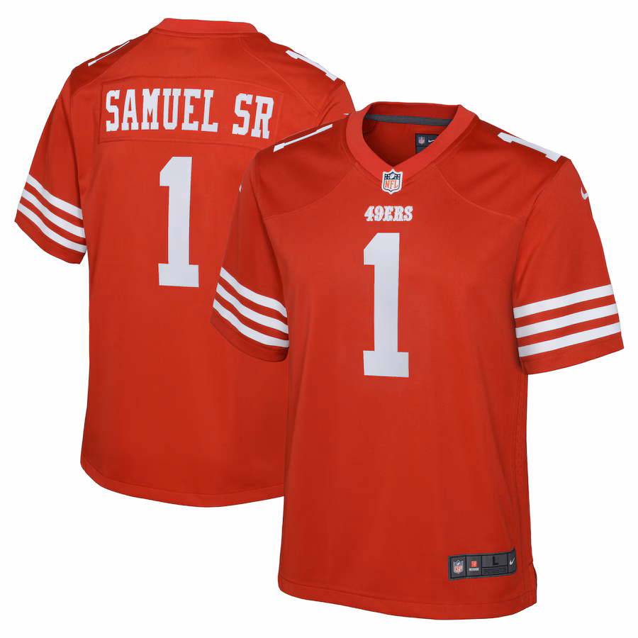 Youth San Francisco 49ers Deebo Samuel Sr Nike Scarlet Game Player Jersey - Puhuasuan