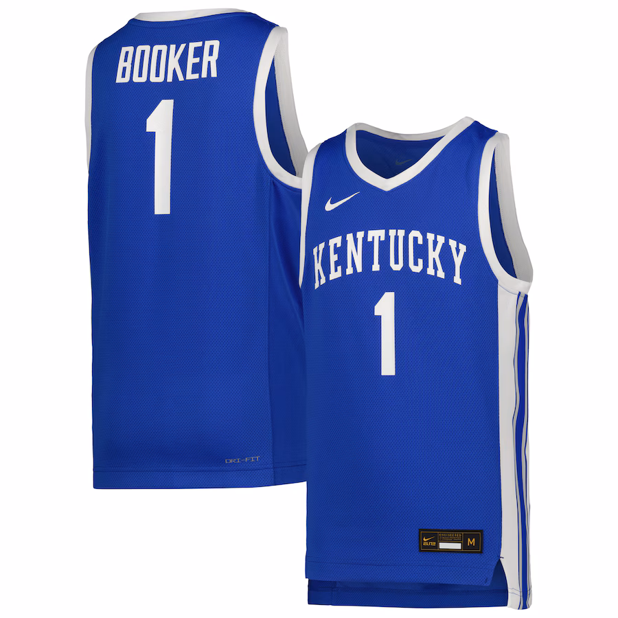 Youth Nike #1 Royal Kentucky Wildcats Icon Replica Basketball Jersey - Puhuasuan