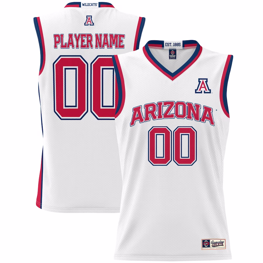 Arizona Wildcats GameDay Greats Youth NIL Pick-A-Player Lightweight Women's Basketball Jersey - White - Puhuasuan
