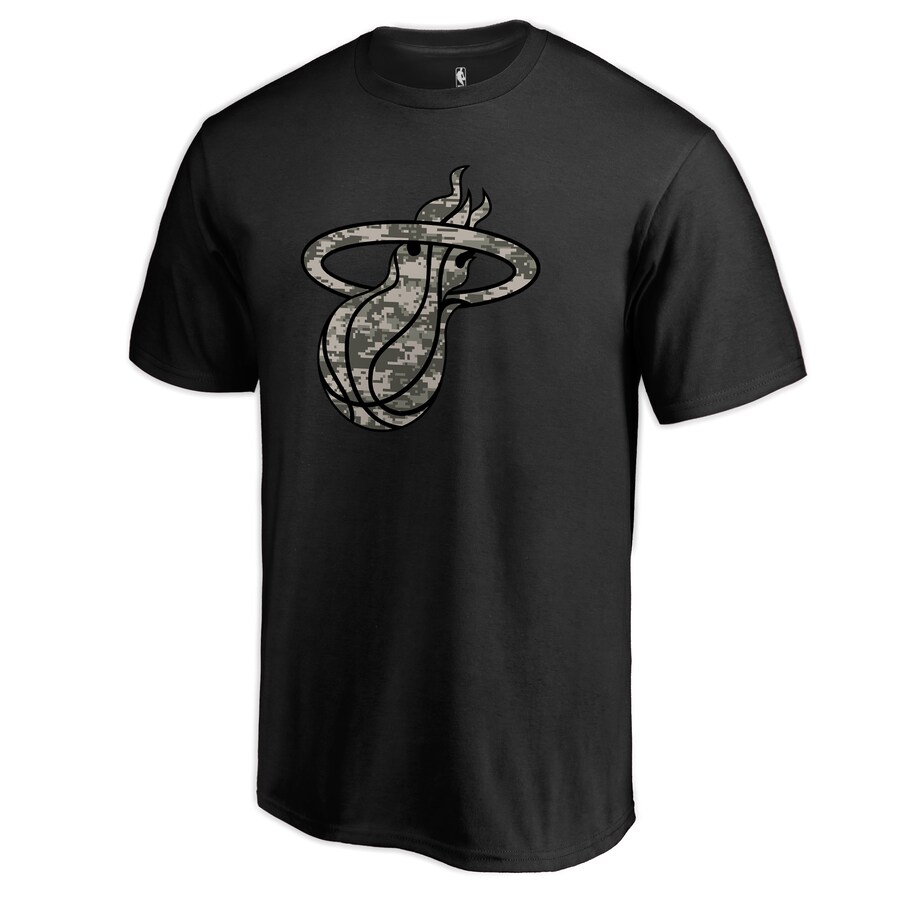 Men's Miami Heat Black Cloak Camo T-Shirt - Puhuasuan