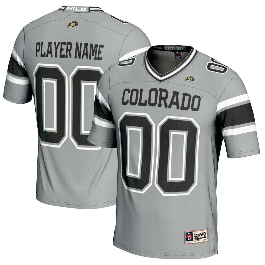 Colorado Buffaloes GameDay Greats Youth NIL Pick-A-Player Football Jersey - Gray - Puhuasuan