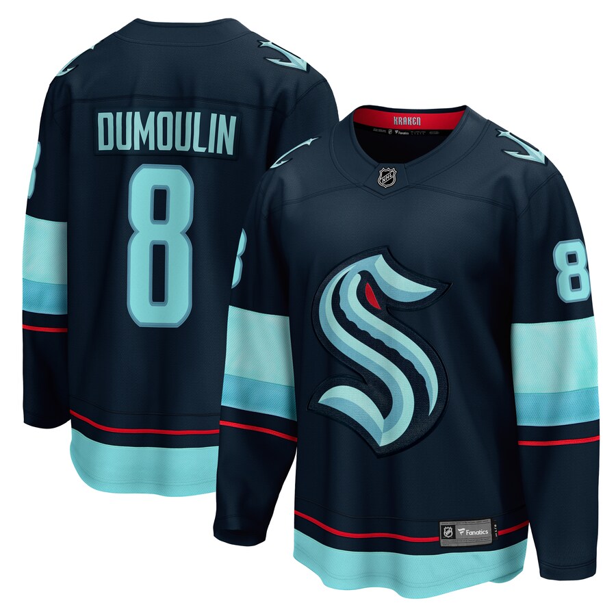 Men's Seattle Kraken Brian Dumoulin Fanatics Branded Deep Sea Blue Home Breakaway Player Jersey - Puhuasuan