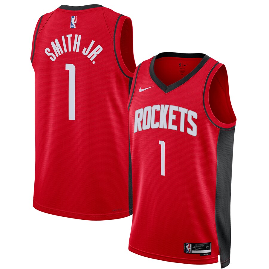 Unisex Houston Rockets Jabari Smith Jr. Nike Red 2022 NBA Draft First Round Pick Swingman Jersey - Icon Edition - Puhuasuan
