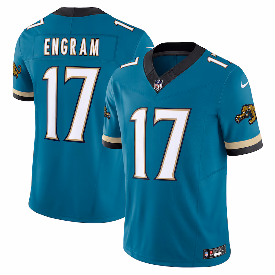 Men's Jacksonville Jaguars Evan Engram Nike Teal Prowler Throwback Vapor F.U.S.E. Limited Jersey - Puhuasuan