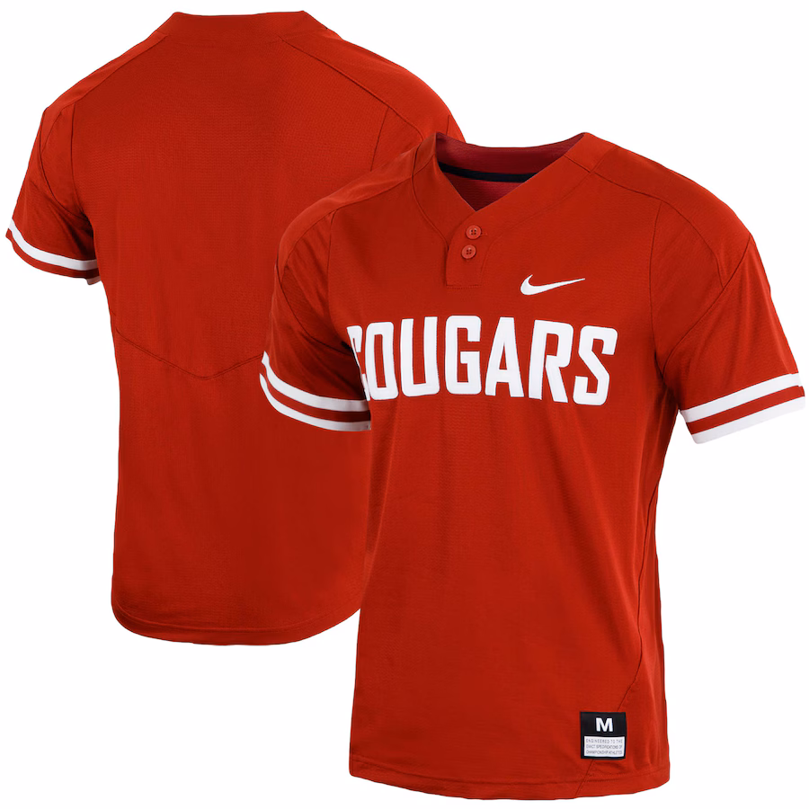 Washington State Cougars Nike Replica Vapor Elite Two-Button Baseball Jersey - Crimson - Puhuasuan