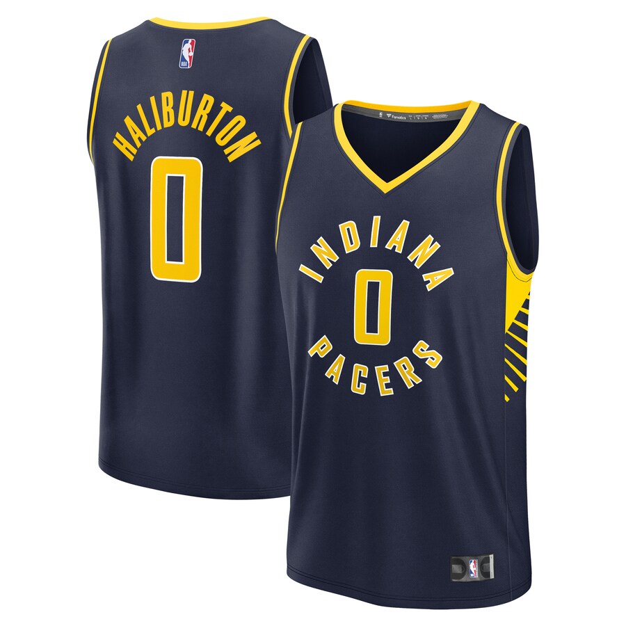 Youth Indiana Pacers Tyrese Haliburton Fanatics Navy Fast Break Replica Player Jersey - Icon Edition - Puhuasuan