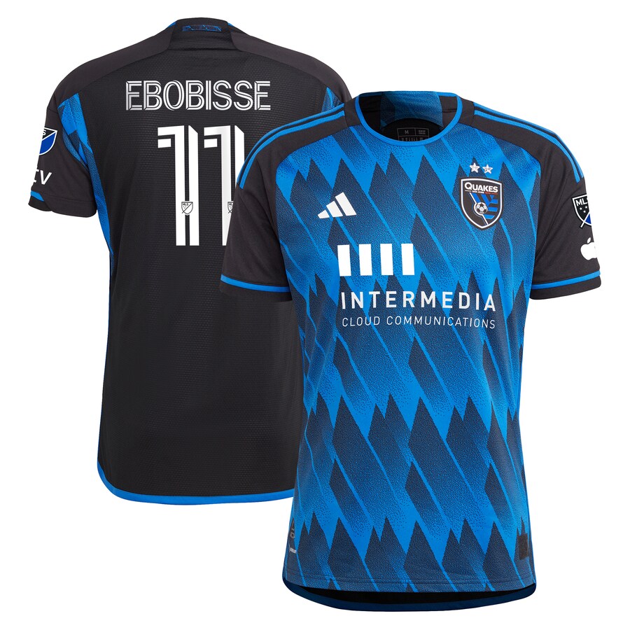 Men's San Jose Earthquakes Jeremy Ebobisse adidas Blue 2023 Active Fault Jersey Authentic Jersey - Puhuasuan