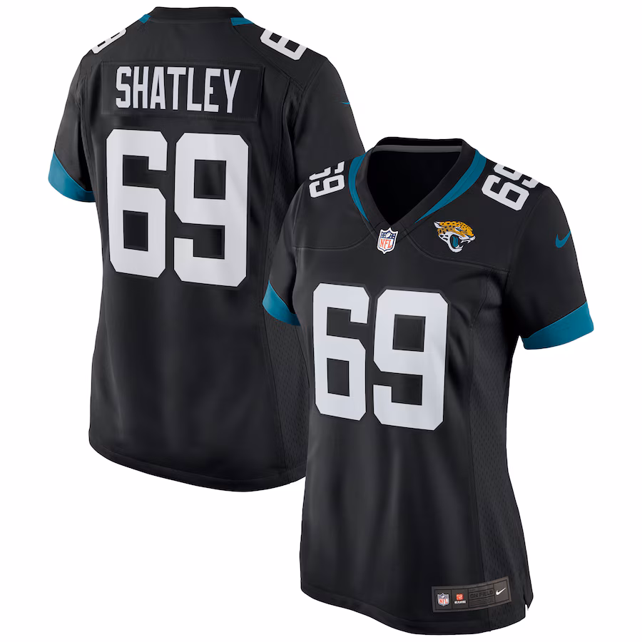Women's Jacksonville Jaguars Tyler Shatley Nike Black Game Jersey - Puhuasuan