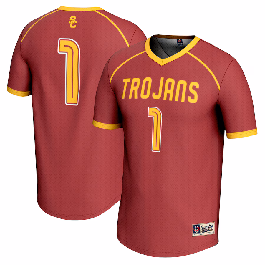 Youth GameDay Greats #1 Cardinal USC Trojans Lightweight Women's Lacrosse Jersey - Puhuasuan