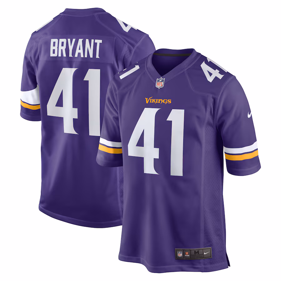 Men's Minnesota Vikings Austin Bryant Nike  Purple  Game Jersey - Puhuasuan
