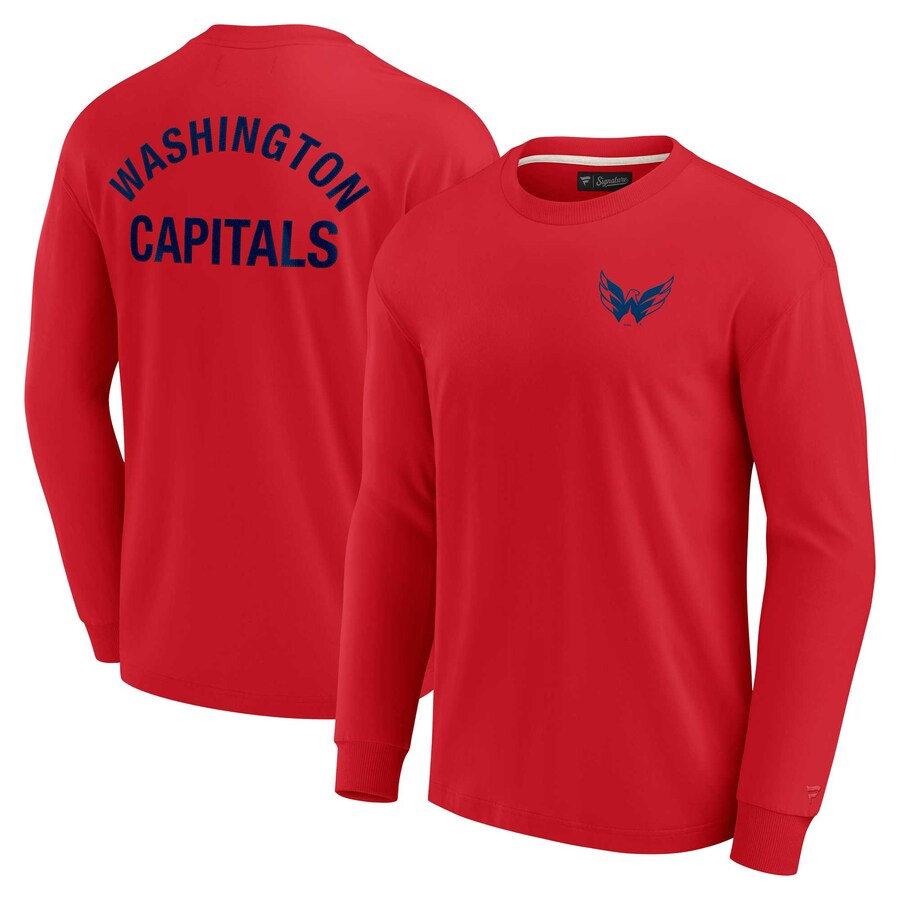 Unisex Washington Capitals Fanatics Red Elements Super Soft Long Sleeve T-Shirt - Puhuasuan