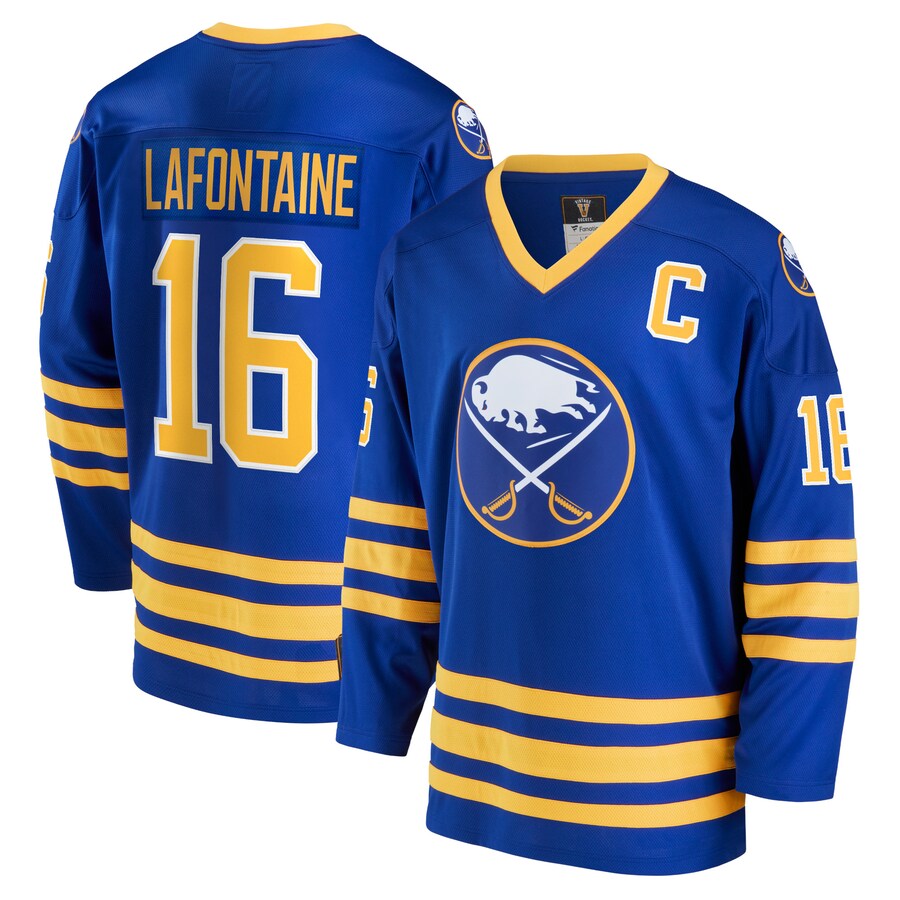 Men's Buffalo Sabres Pat LaFontaine Fanatics Branded Royal Breakaway Retired Player Jersey - Puhuasuan