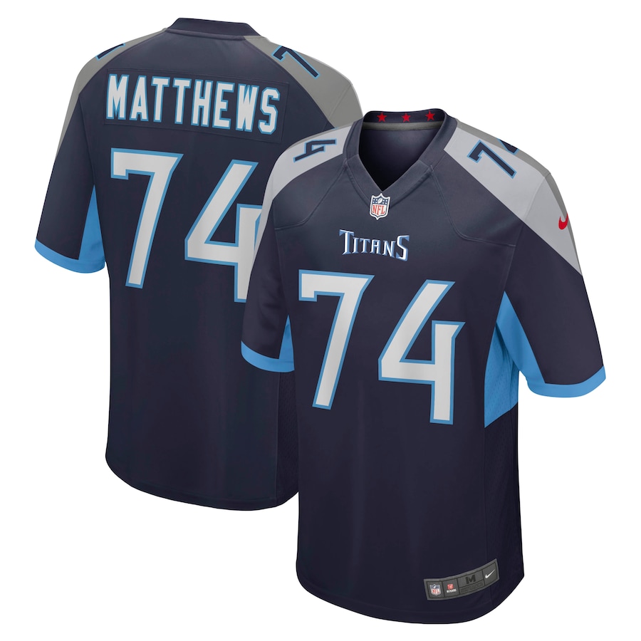 Men's Tennessee Titans Bruce Matthews Nike Navy Retired Player Jersey - Puhuasuan