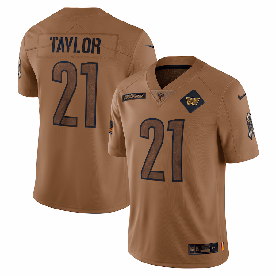 Women's Washington Commanders Sean Taylor Nike Brown 2023 Salute To Service Retired Player Limited Jersey - Puhuasuan