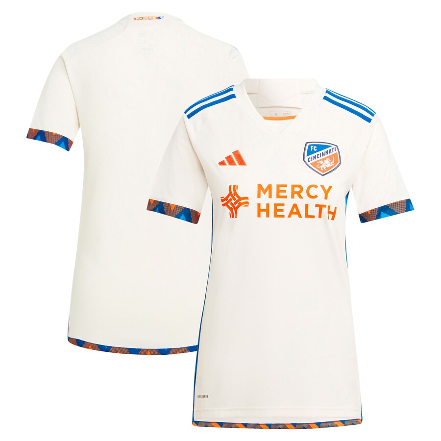 Women's FC Cincinnati  adidas White 2024 The Canvas Kit Replica Jersey - Puhuasuan