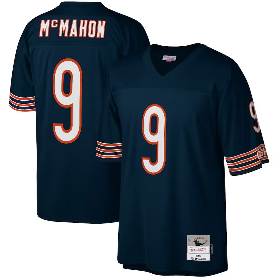 Men's Chicago Bears Jim McMahon Mitchell & Ness Navy Legacy Replica Jersey - Puhuasuan