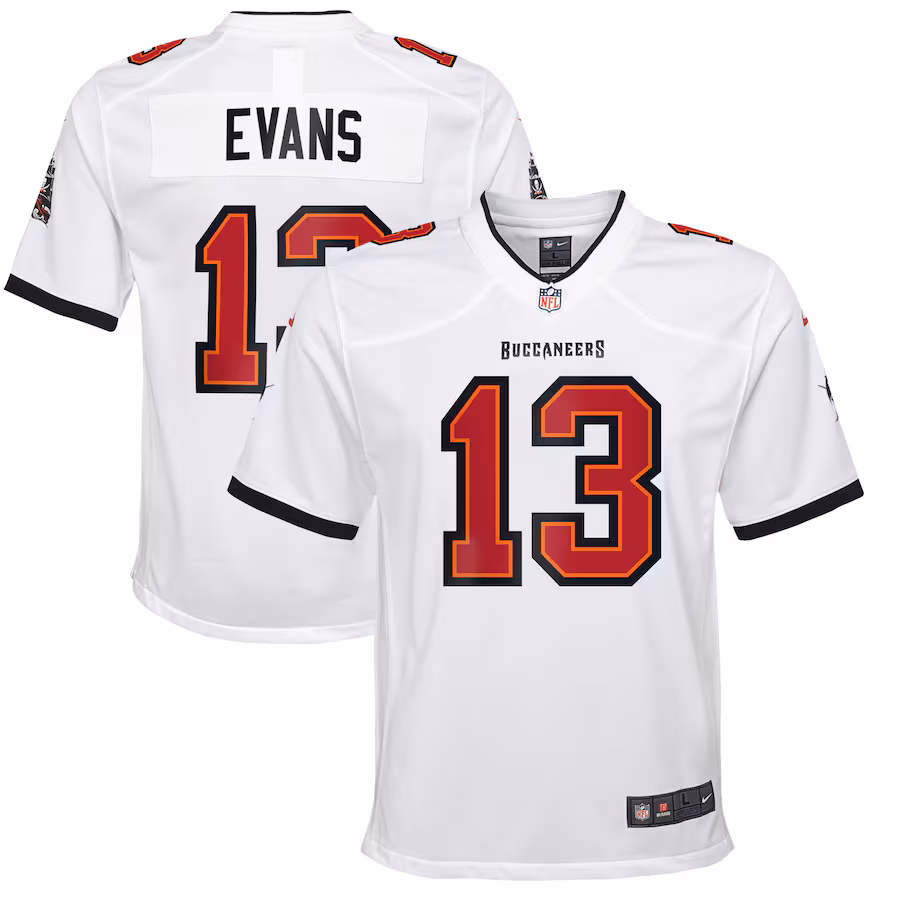 Youth Tampa Bay Buccaneers Mike Evans Nike White Game Jersey - Puhuasuan