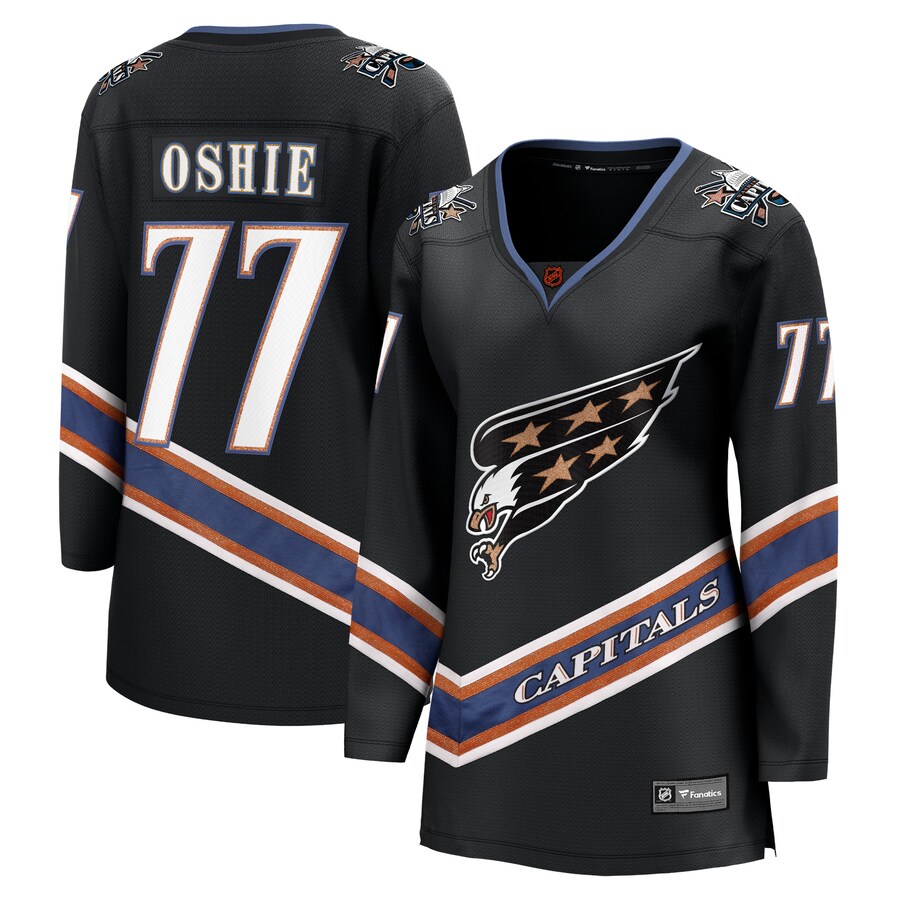 Women's Washington Capitals TJ Oshie Fanatics Branded Black Special Edition 2.0 Breakaway Player Jersey - Puhuasuan