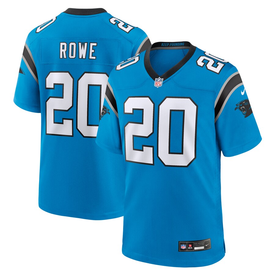 Men's Carolina Panthers Eric Rowe Nike Blue Alternate Game Jersey - Puhuasuan