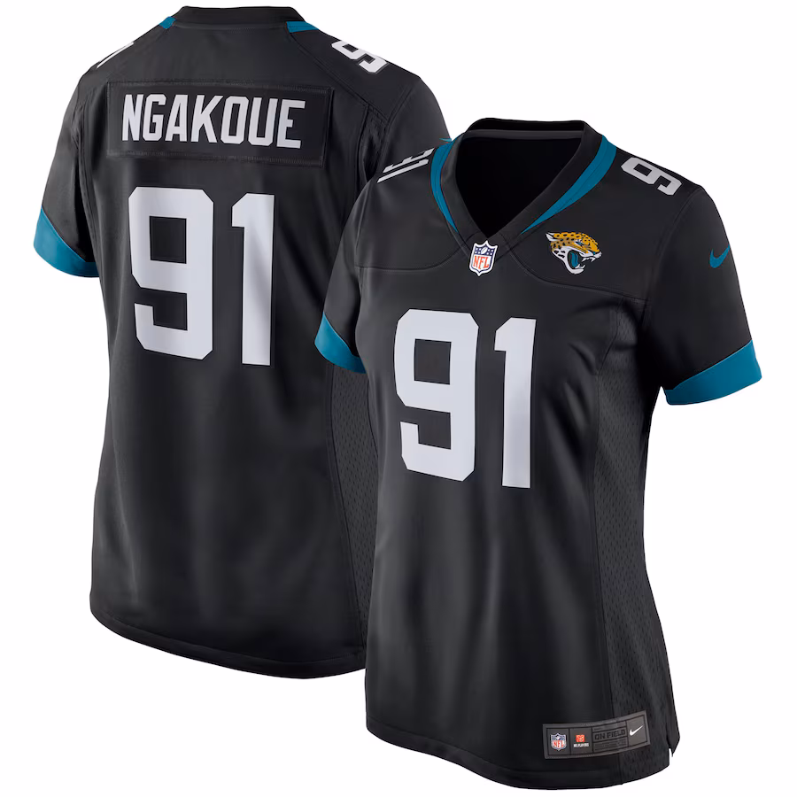 Women's Jacksonville Jaguars Yannick Ngakoue Nike Black Game Player Jersey - Puhuasuan