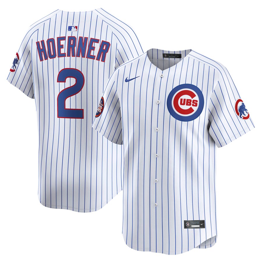Men's Chicago Cubs Nico Hoerner Nike White 2025 MLB World Tour: Tokyo Series Home Limited Player Jersey - Puhuasuan