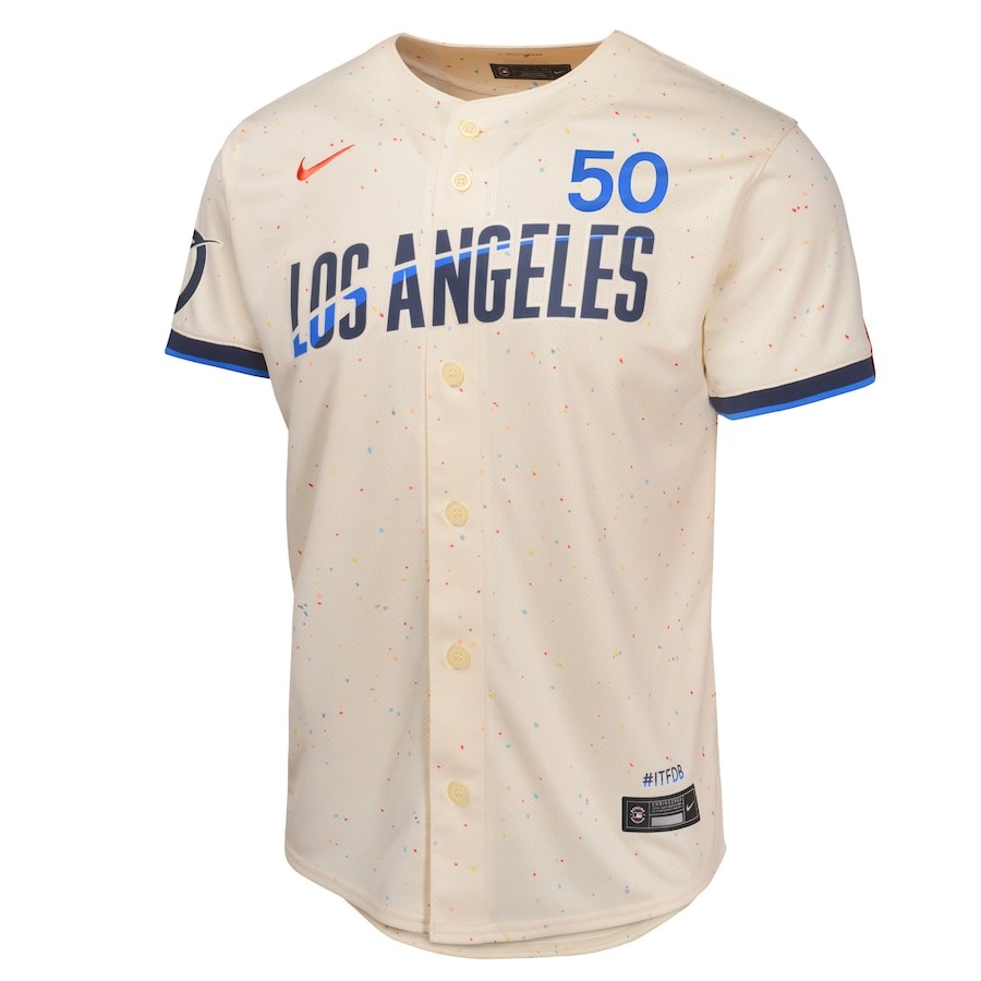 Youth Los Angeles Dodgers Mookie Betts Nike Cream 2024 City Connect Limited Player Jersey - Puhuasuan