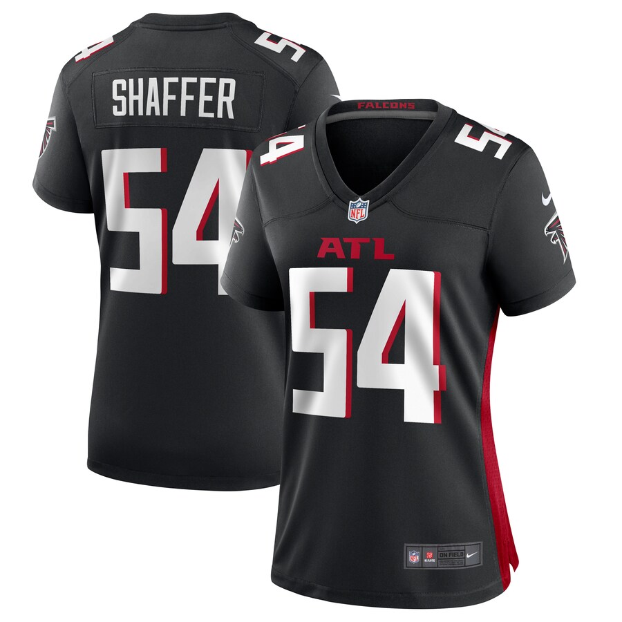Women's Atlanta Falcons Justin Shaffer Nike  Black  Game Jersey - Puhuasuan