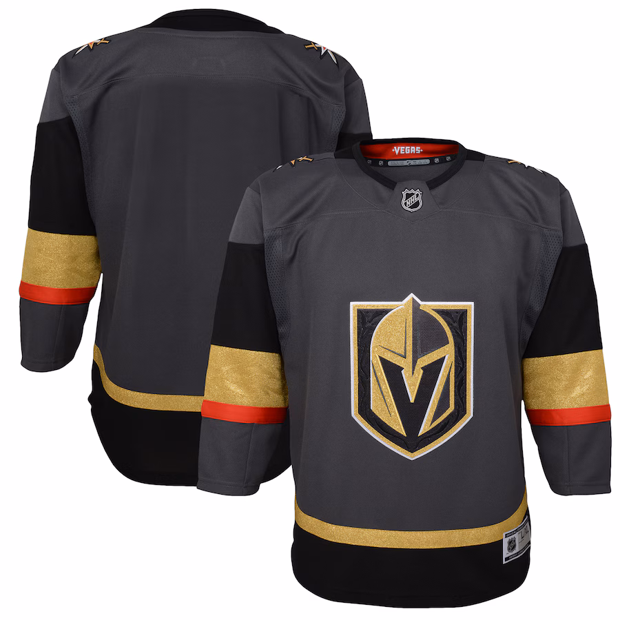 Youth Vegas Golden Knights Gray Alternate Premier Blank Jersey - Puhuasuan
