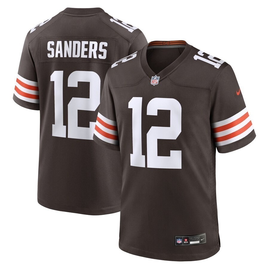 Men's Cleveland Browns Shedeur Sanders Nike Brown 2025 NFL Draft Game Jersey - Puhuasuan