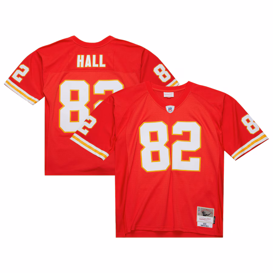 Men's Kansas City Chiefs Dante Hall Mitchell & Ness Red 2002 Legacy Replica Jersey - Puhuasuan