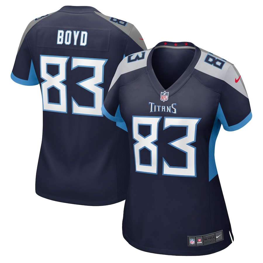 Women's Tennessee Titans Tyler Boyd Nike Navy Game Jersey - Puhuasuan