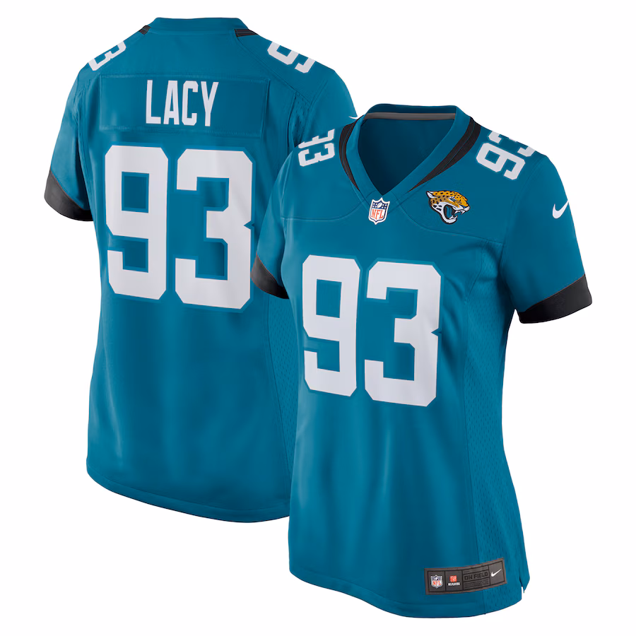 Women's Jacksonville Jaguars Tyler Lacy Nike  Teal Team Game Jersey - Puhuasuan