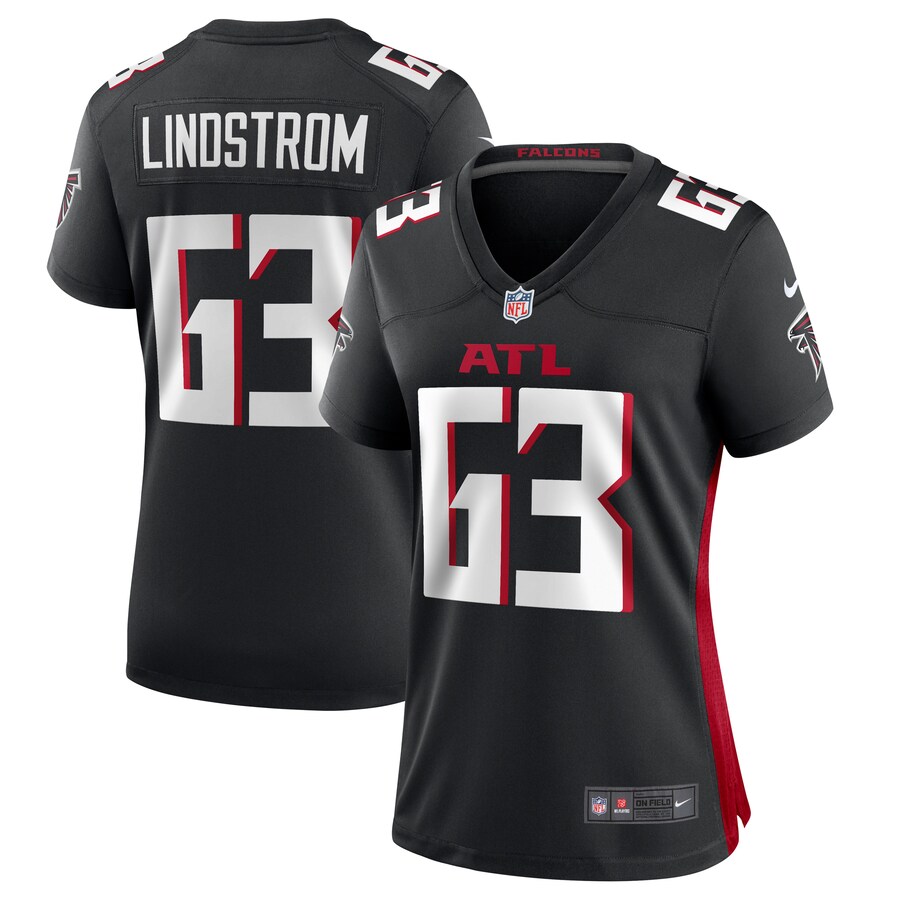 Women's Atlanta Falcons Chris Lindstrom Nike  Black Team Game Jersey - Puhuasuan