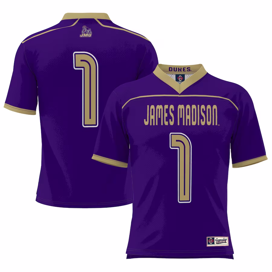 James Madison Dukes GameDay Greats #1 Lightweight Lacrosse Jersey - Purple - Puhuasuan