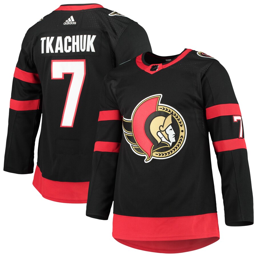 Men's Ottawa Senators Brady Tkachuk adidas Black Home Primegreen Authentic Pro Player Jersey - Puhuasuan