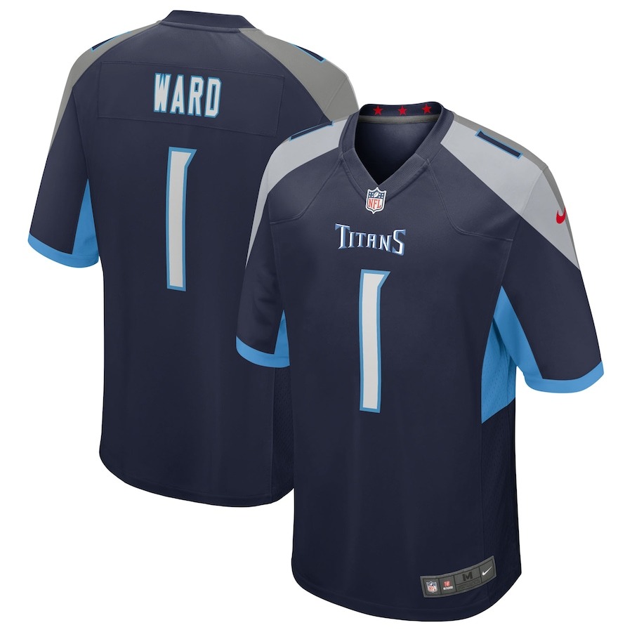 Men's Tennessee Titans Cameron Ward Nike Navy 2025 NFL Draft First Round Pick  Alternate Game Jersey - Puhuasuan