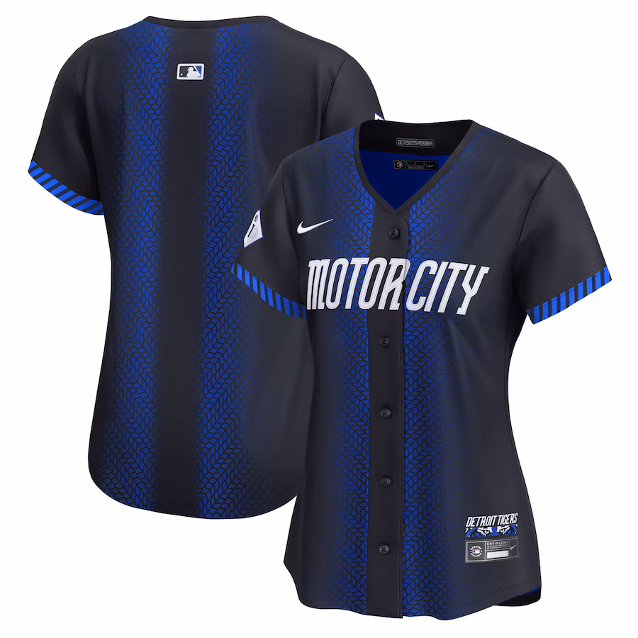 Women's Detroit Tigers  Nike Navy 2024 City Connect Limited Jersey - Puhuasuan
